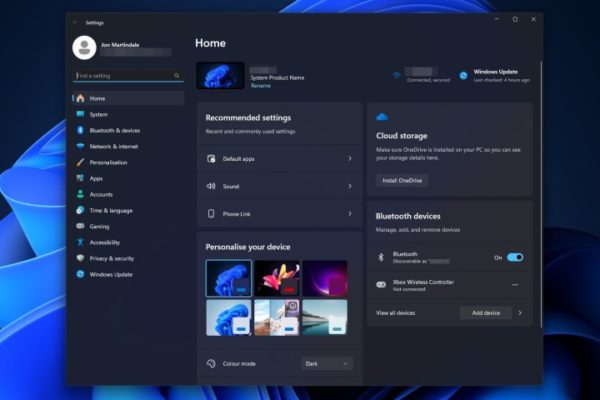 Opening the Windows 11 apps settings. Opening the Windows 11 apps settings.