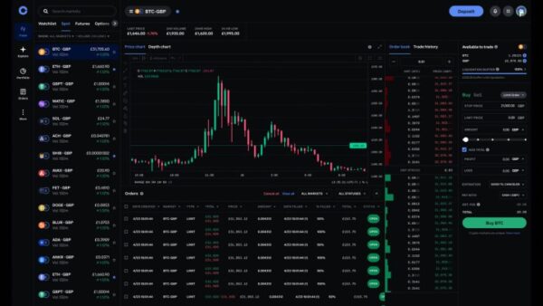 Coinbase homepage.
