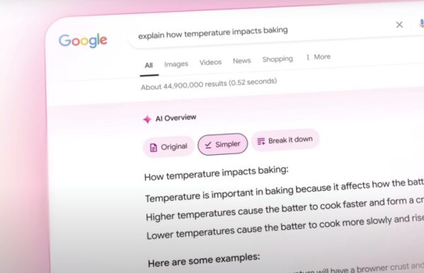 AI Overviews being shown in Google Search.
