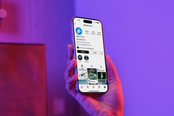 Instagram on an iPhone.