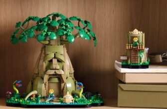 The Great Deku Tree Lego set.