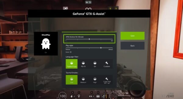 A screenshot from Nvidia