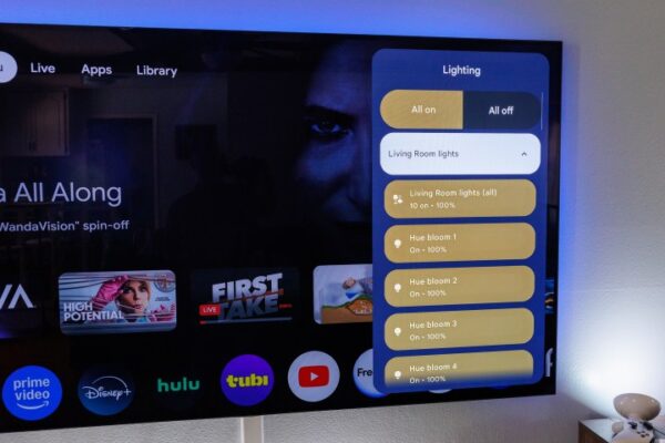 Lighting control from the Home Panel on Google TV Streamer. Lighting control from the Home Panel on Google TV Streamer.
