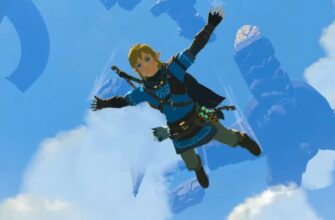 Link freefalling in The Legend of Zelda: Tears of the Kingdom.