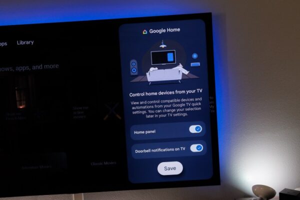 The Google Home options on Google TV Streamer.