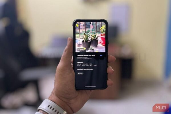 Это мой смартфон Samsung, и я использую его AI-фильтр в Галерее.