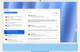 Приложение Mail с категориями в macOS.