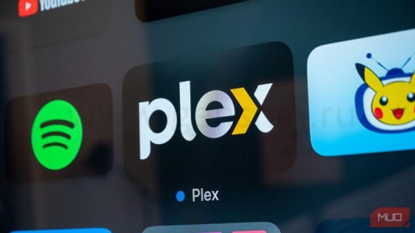 Значок приложения Plex на Apple TV