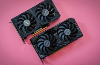Две видеокарты RTX 4060 рядом друг с другом.