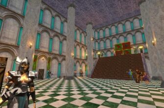 Замок Daggerfall Unity с людьми внутри