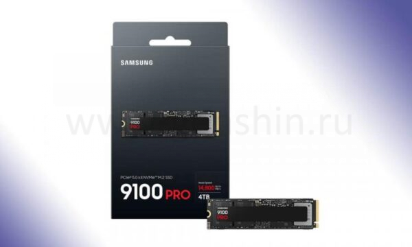 Samsung 9100 Pro PCIe Gen 5 SSD в упаковке