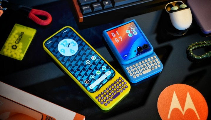 Clicks для Pixel 9 Pro (слева) и Motorola Razr 2024 (справа)