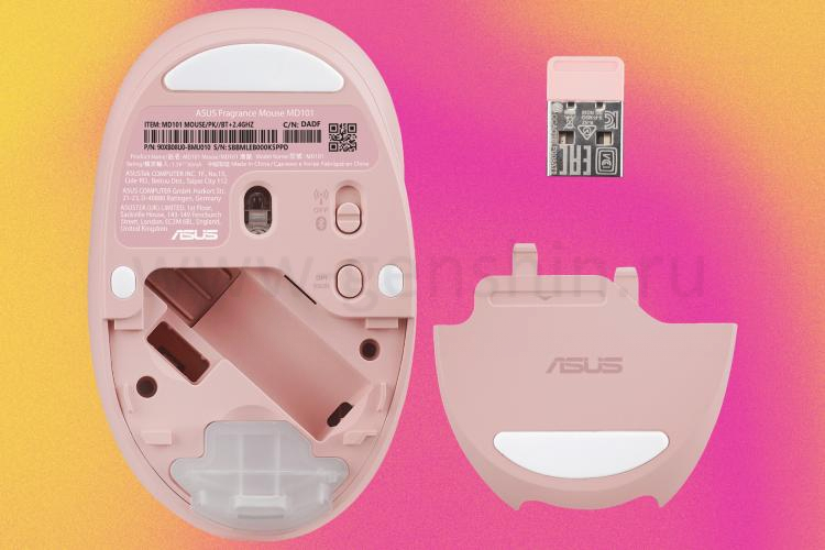 Нижняя часть ароматизированной мыши ASUS.