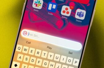Вызов Siri на iPhone.