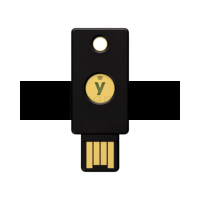 Yubico Yubikey 5 NFC на прозрачном фоне