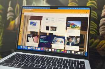 Pinboards в браузере Opera на MacBook Air.