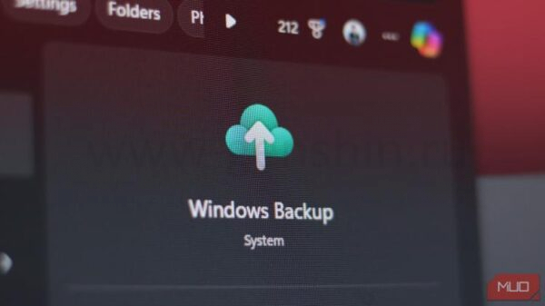 Приложение Windows Backup в меню Пуск Windows 11