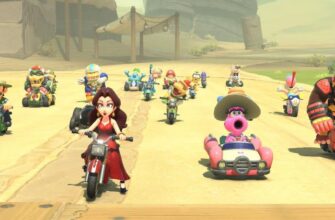 Стартовый состав в Mario Kart World.