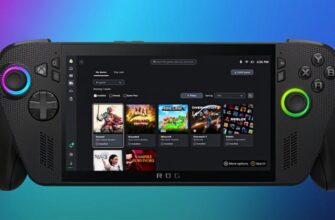Приложение Xbox на портативном устройстве ROG с играми Avowed и Grounded.