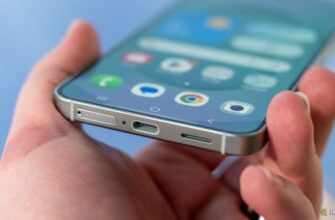 USB-C порт и слот для SIM-карты внизу Samsung Galaxy S25.