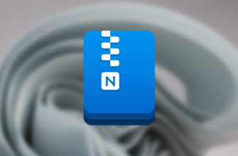 Значок NanaZip на фоне Windows 11.