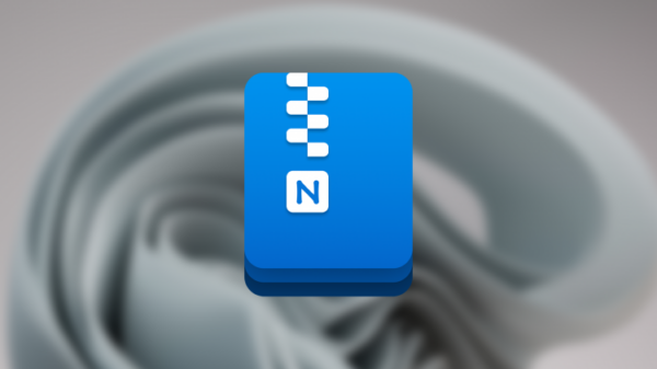 Значок NanaZip на фоне Windows 11.