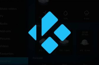Kodi Logo over TV screen
