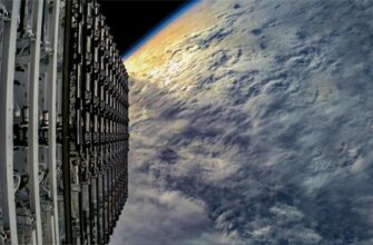 Запуск спутников Starlink.