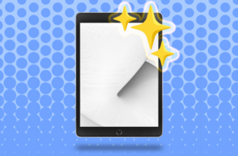 An ipad with sparkles illustration.