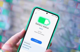 A samsung phone with the battery status screen.