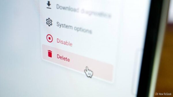 A delete button in Home Assistant.