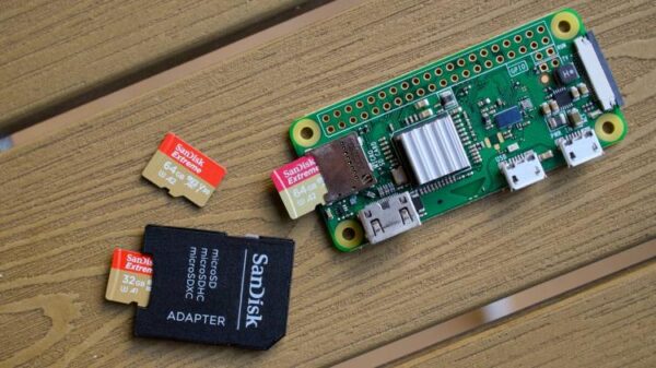 Raspberry Pi Zero W с картами microSD