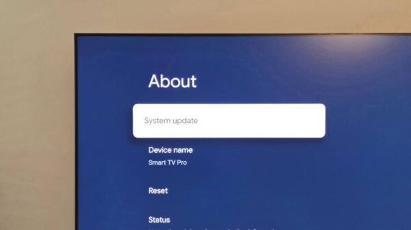 software update on a TCL TV