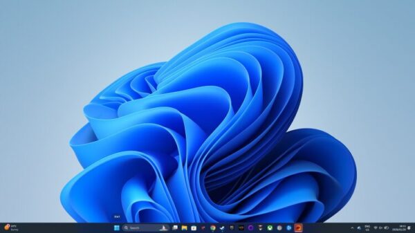 Рабочий стол Windows 11.