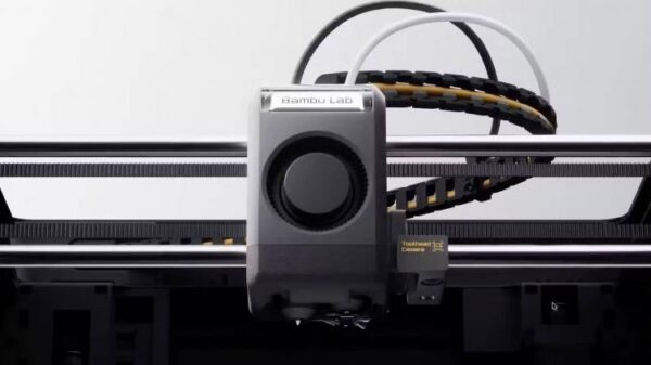 Bambu Lab X2D dual toolhead extruder.