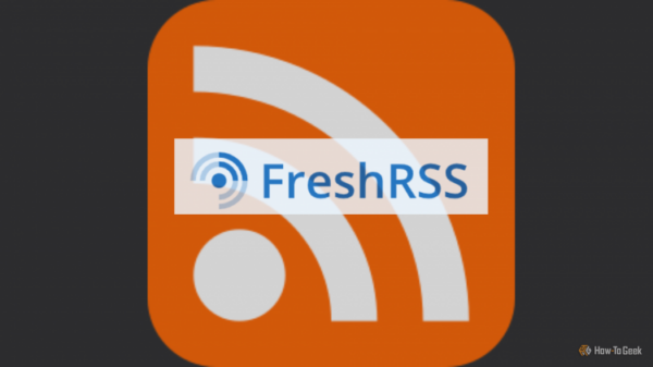 Логотип RSS на черном фоне с прозрачным изображением Fresh RSS сверху