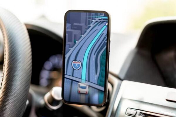 Google Maps in car